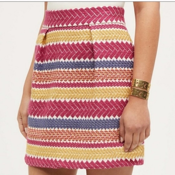 Anthropologie nomad multicolor stripe cotton skirt - Picture 3 of 10